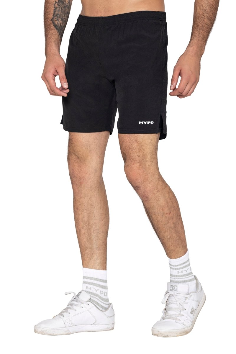Black/Grey Elite 2 in 1 Shorts - HYPD Sports
