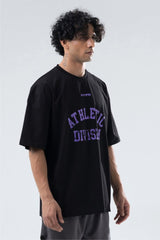 Black/Purple Athletic Division Oversized T-Shirt