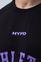 Black/Purple Athletic Division Oversized T-Shirt