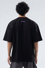 Black/Purple Athletic Division Oversized T-Shirt