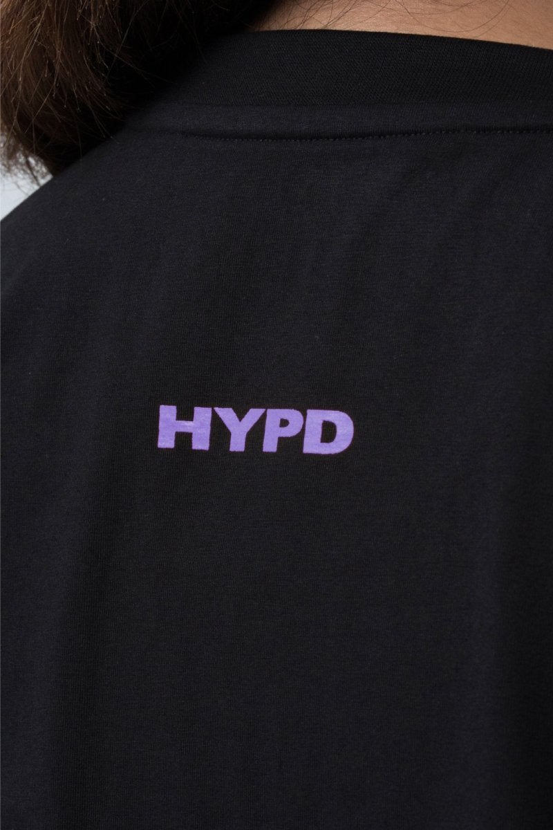 Black/Purple Athletic Division Oversized T-Shirt Women