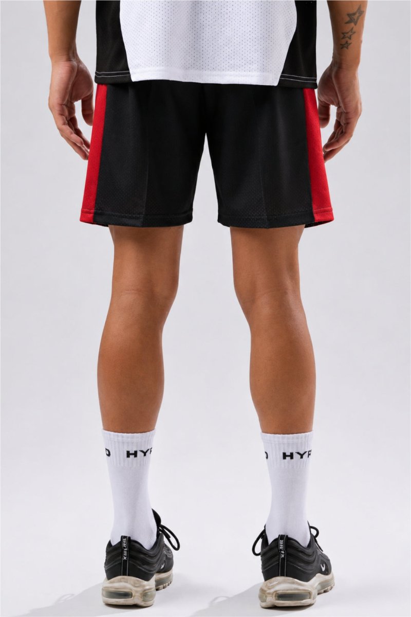 Black/Red Training Club Mesh Shorts