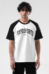 Black/White Raglan Oversized T-Shirt