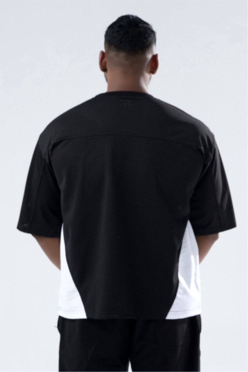 Black/White Training Club Mesh Oversized Jersey