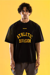 Black/Yellow Athletic Division Oversized T-Shirt