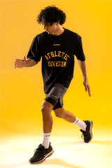 Black/Yellow Athletic Division Oversized T-Shirt