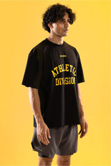 Black/Yellow Athletic Division Oversized T-Shirt