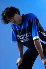 Blue Lifting Club Oversized Training Jersey