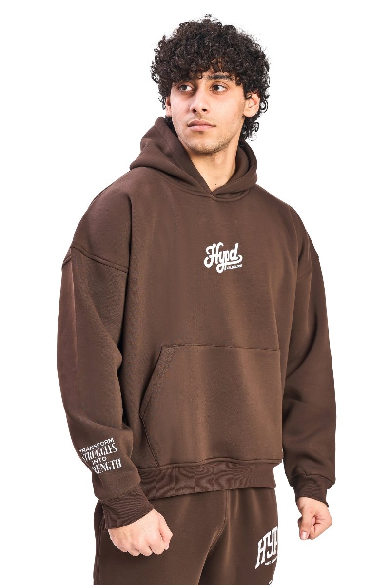 Brown Alliance Oversized Hoodie - HYPD Sports
