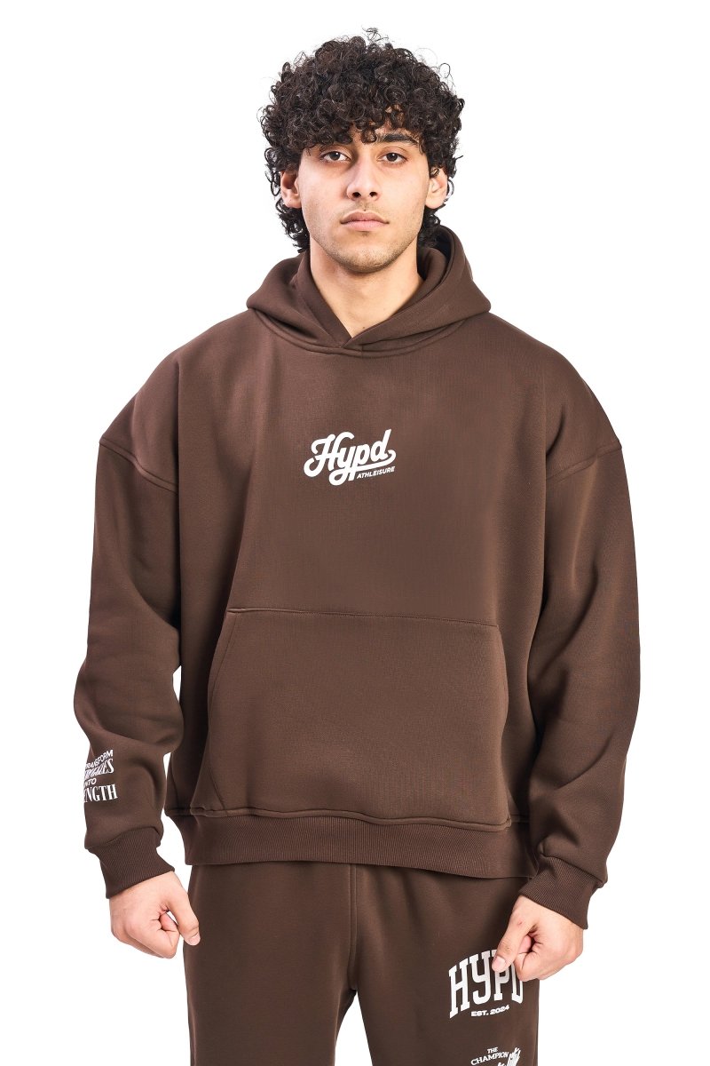 Brown Alliance Oversized Hoodie - HYPD Sports