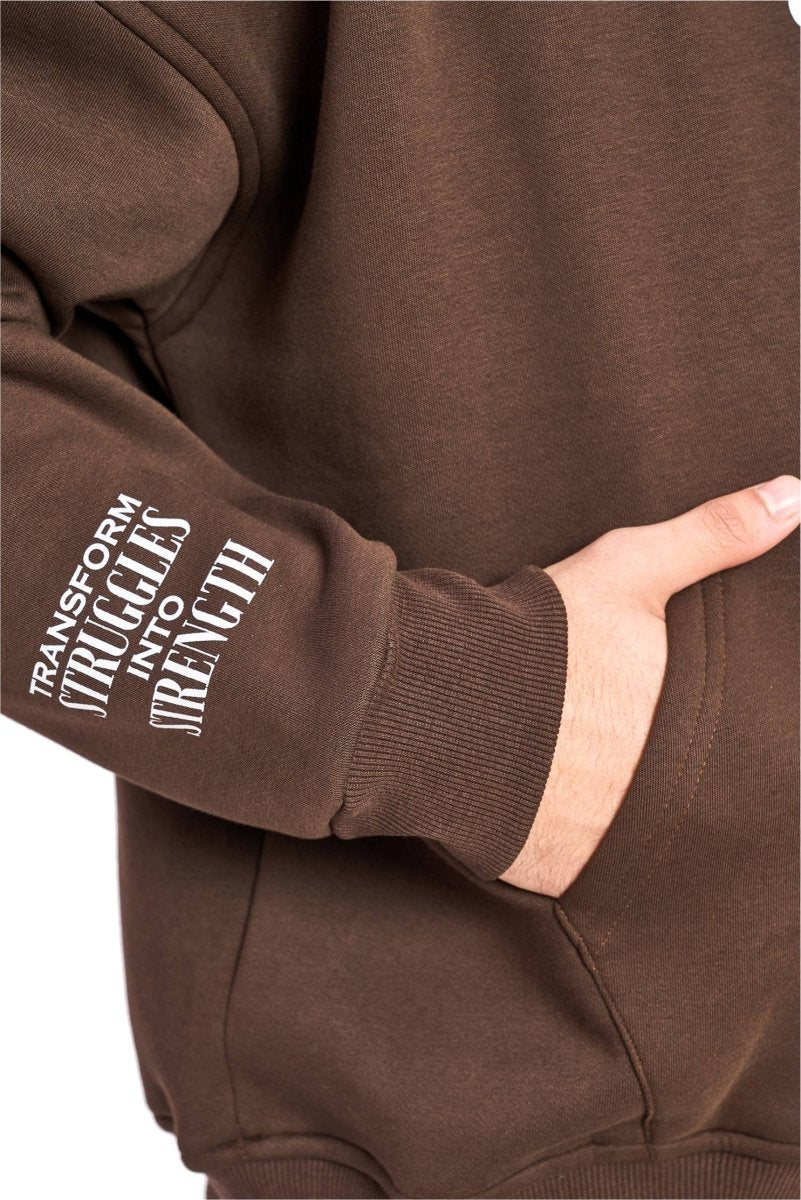 Brown Alliance Oversized Hoodie