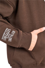 Brown Alliance Oversized Hoodie