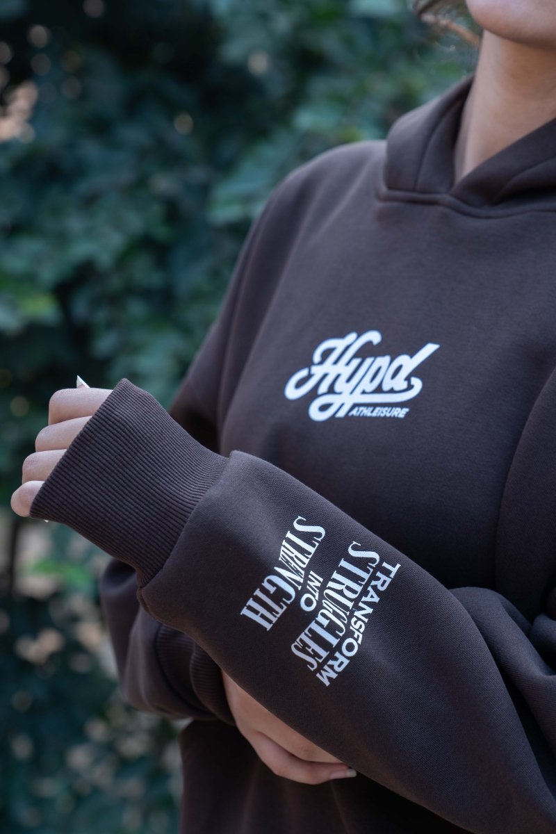Brown Alliance Oversized Hoodie Women - HYPD Sports