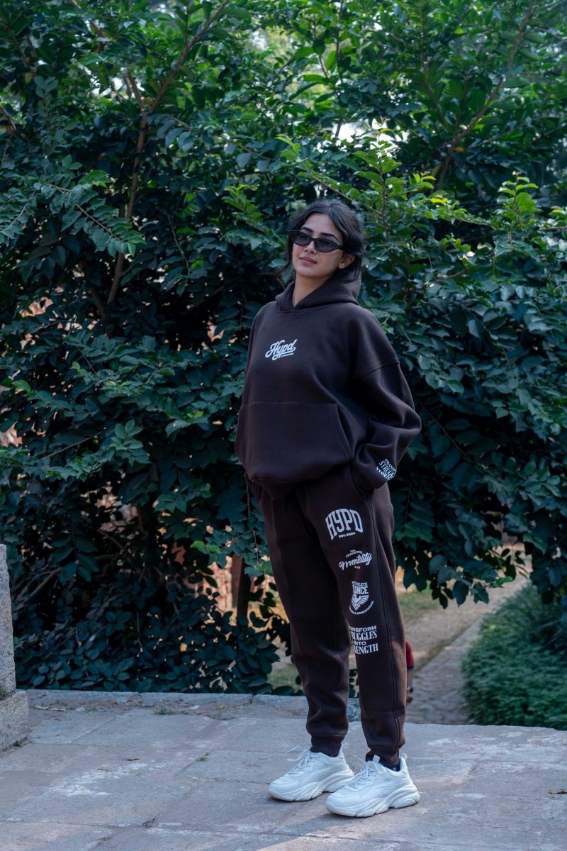Brown Alliance Oversized Hoodie Women - HYPD Sports