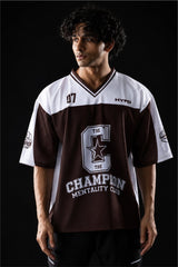 Brown Champion Mentality Oversized Training Jersey