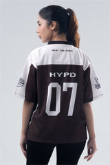 Brown Champion Mentality Oversized Training Jersey For Her