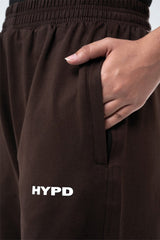 Brown Essential Straight Fit TrackPants
