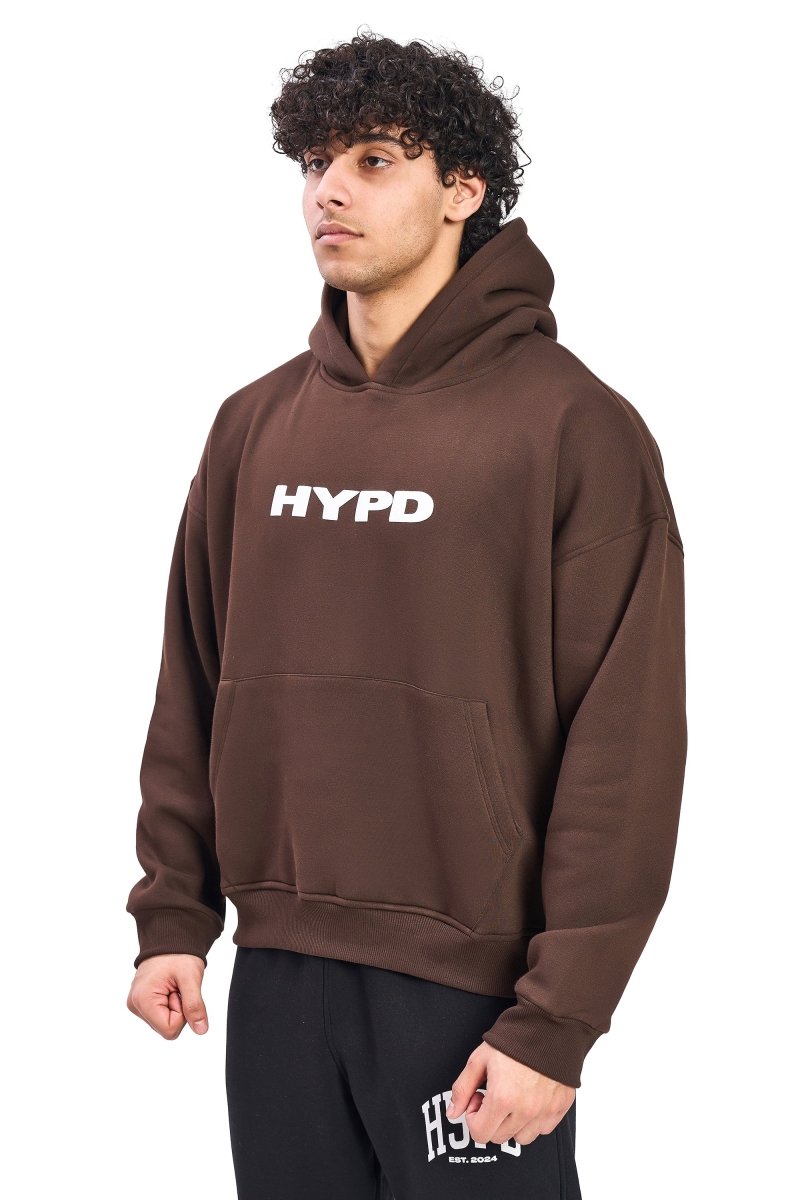 Brown Puff Oversized Hoodie - HYPD Sports