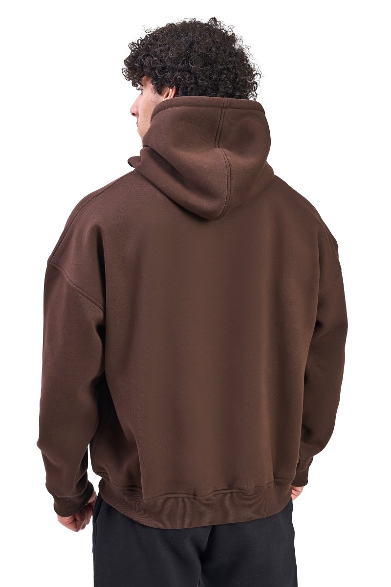 Brown Puff Oversized Hoodie - HYPD Sports