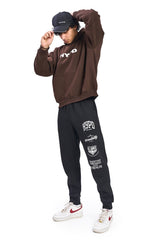 Brown Puff Oversized Hoodie - HYPD Sports