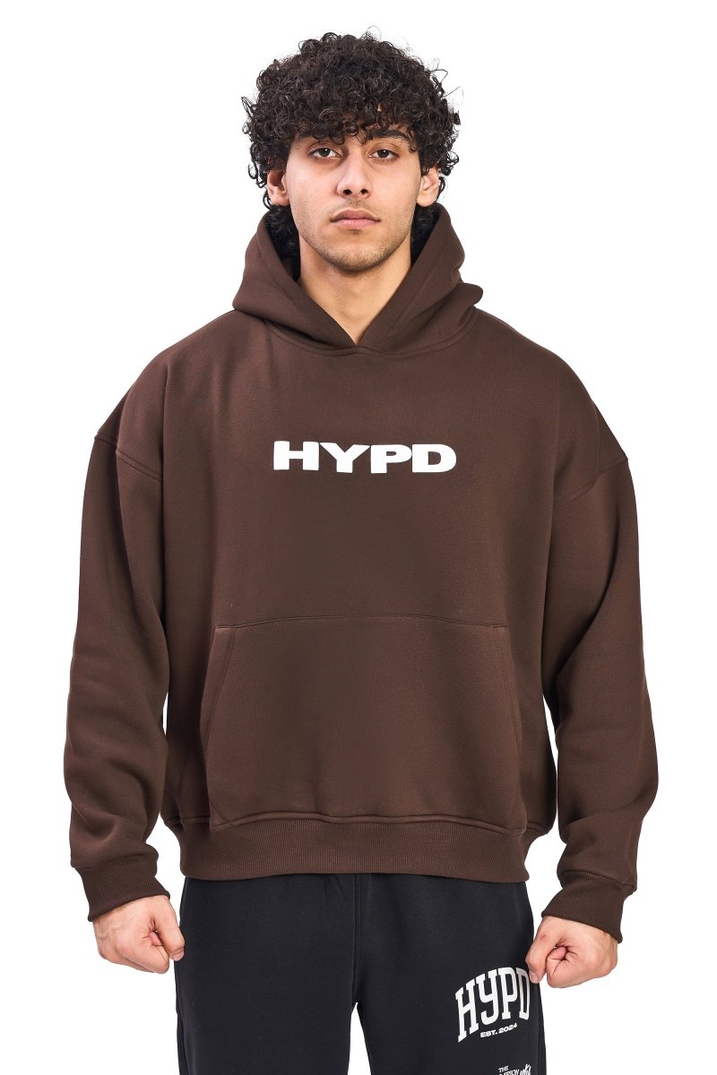 Brown Puff Oversized Hoodie - HYPD Sports