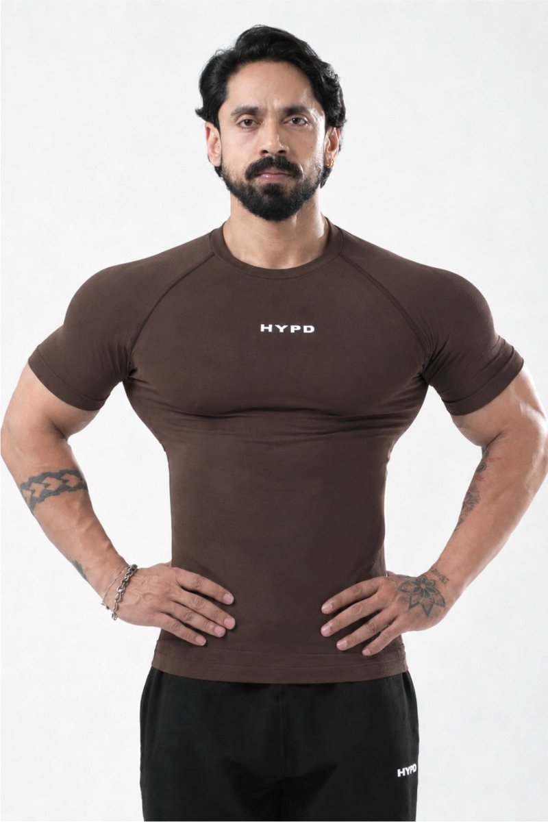 Brown Stealth Compression T-Shirt
