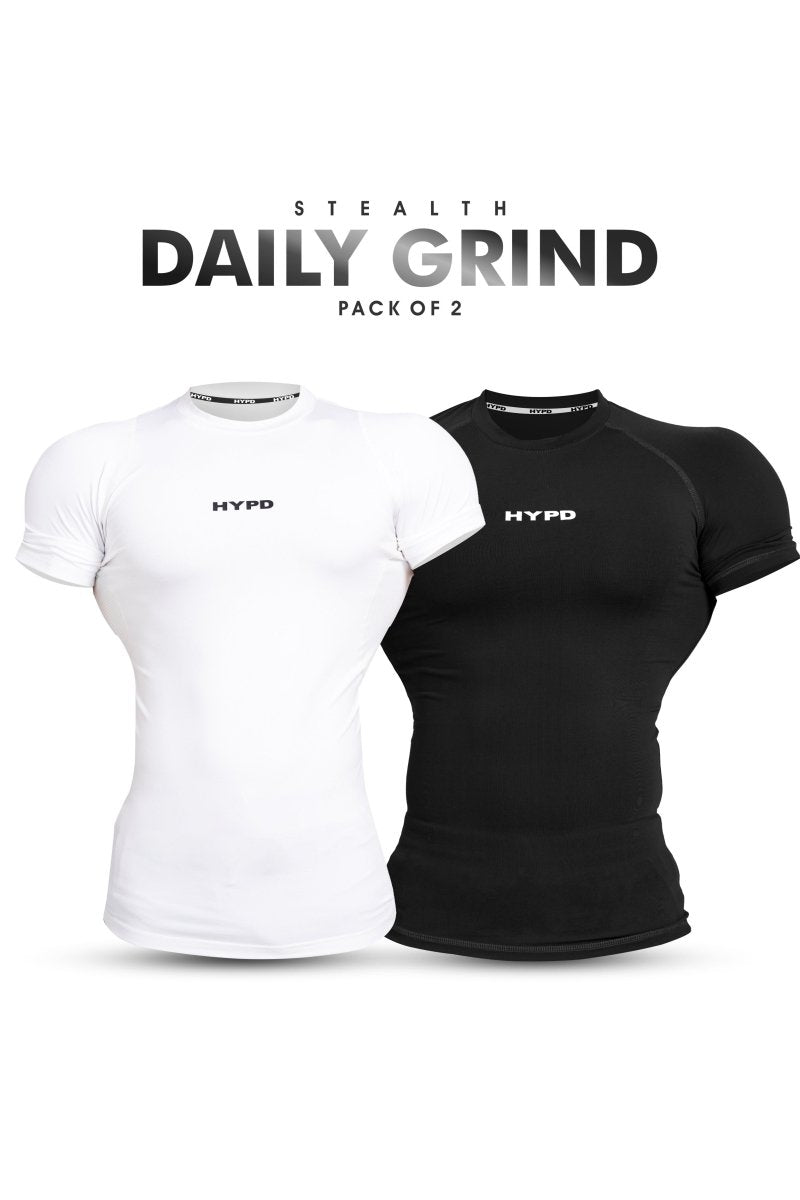 Daily Grind Stealth Compression T-Shirt (Pack Of 2)