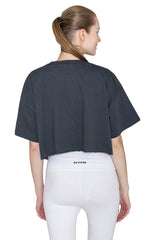 Dark Grey Aura Crop Top - HYPD Sports