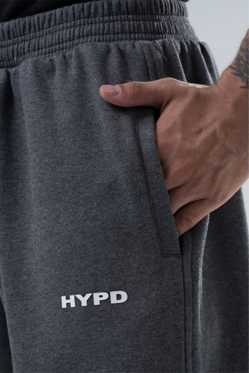 Dark Grey Melange Essential Straight Fit Track Pants