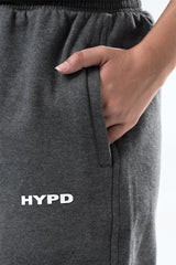 Dark Grey Melange Essential Straight Fit TrackPants