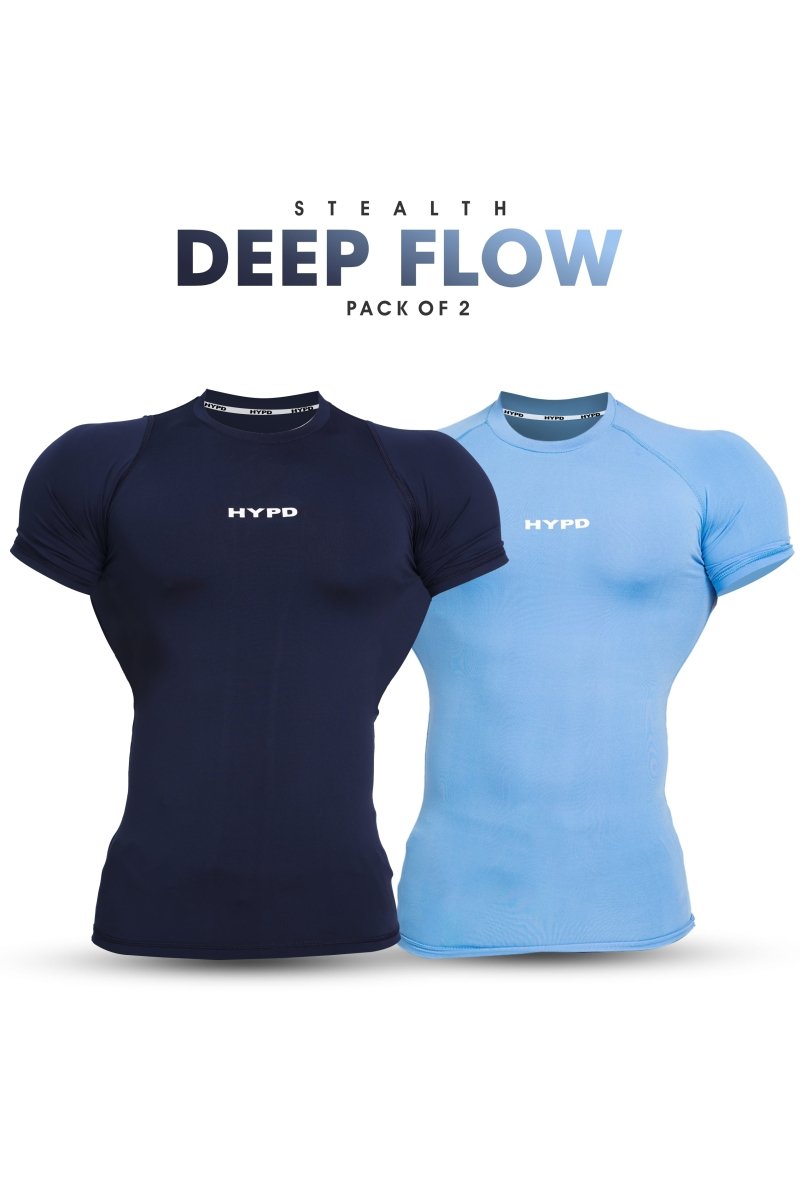 Deep Flow Stealth Compression T-Shirt (Pack Of 2)
