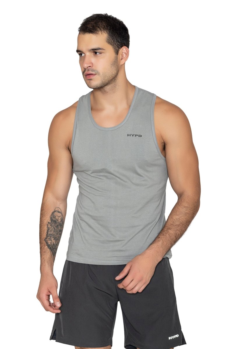 Dusty Grey Apex Tank Top - HYPD Sports