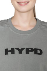 Dusty Grey Aura Crop Top - HYPD Sports