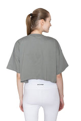 Dusty Grey Aura Crop Top - HYPD Sports
