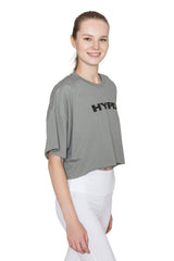 Dusty Grey Aura Crop Top - HYPD Sports