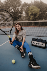 Dusty Grey Aura Crop Top - HYPD Sports
