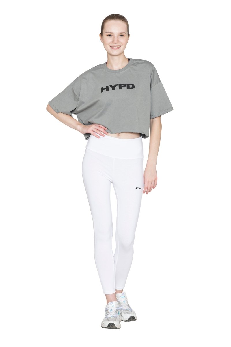 Dusty Grey Aura Crop Top - HYPD Sports