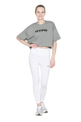 Dusty Grey Aura Crop Top - HYPD Sports