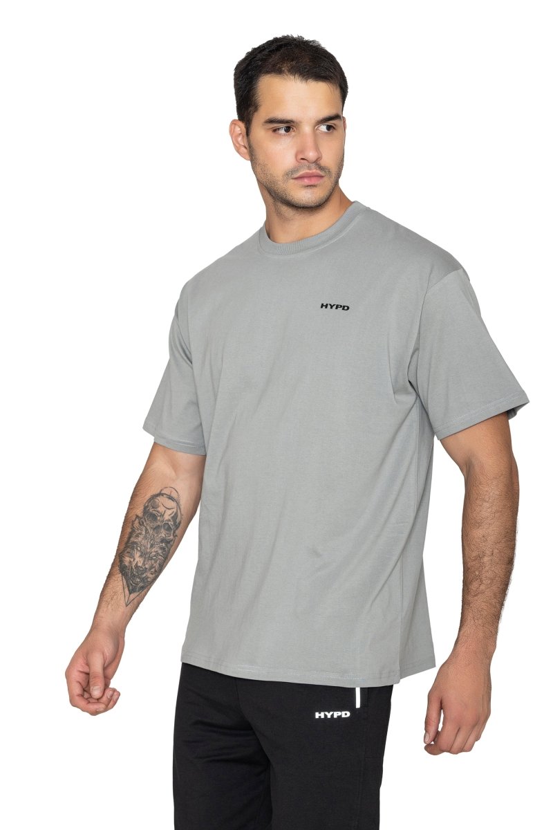 Dusty Grey Solid Oversized T-Shirt - HYPD Sports
