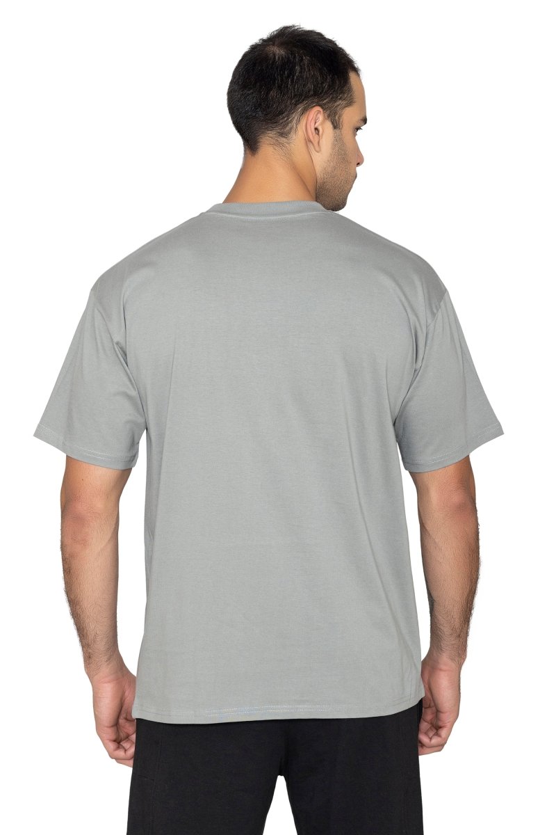 Dusty Grey Solid Oversized T-Shirt - HYPD Sports