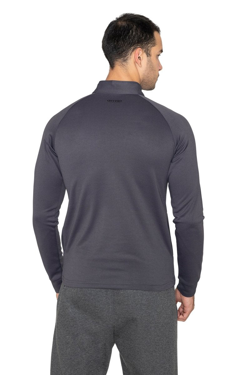 Grey Core 1/4 Zip Upper - HYPD Sports