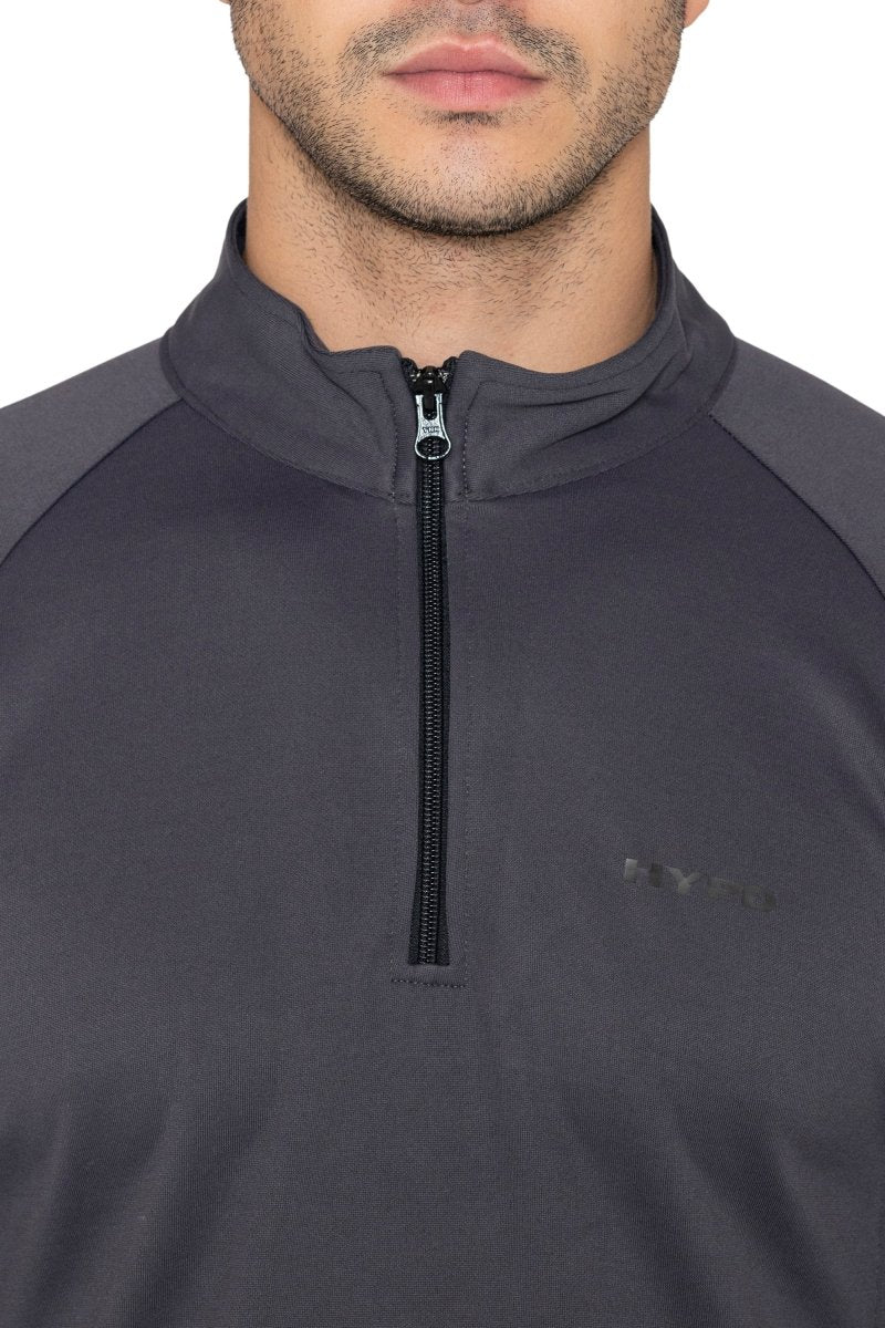 Grey Core 1/4 Zip Upper - HYPD Sports