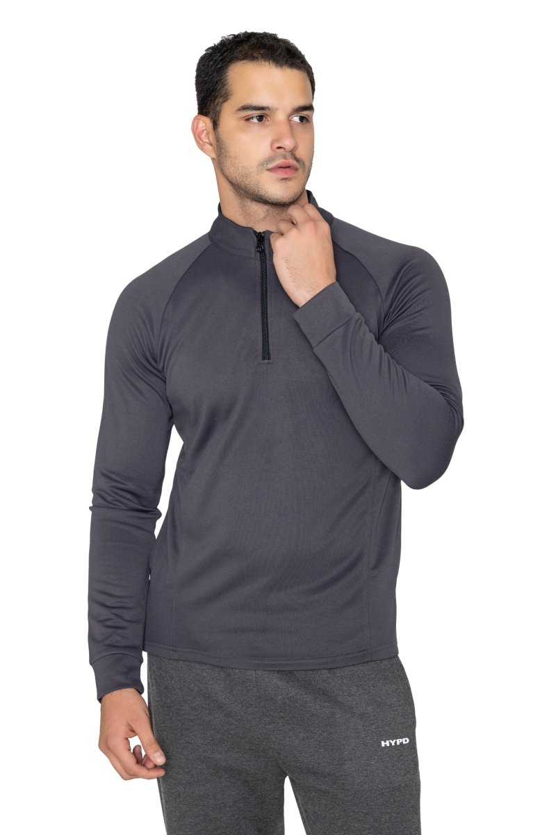 Grey Core 1/4 Zip Upper - HYPD Sports