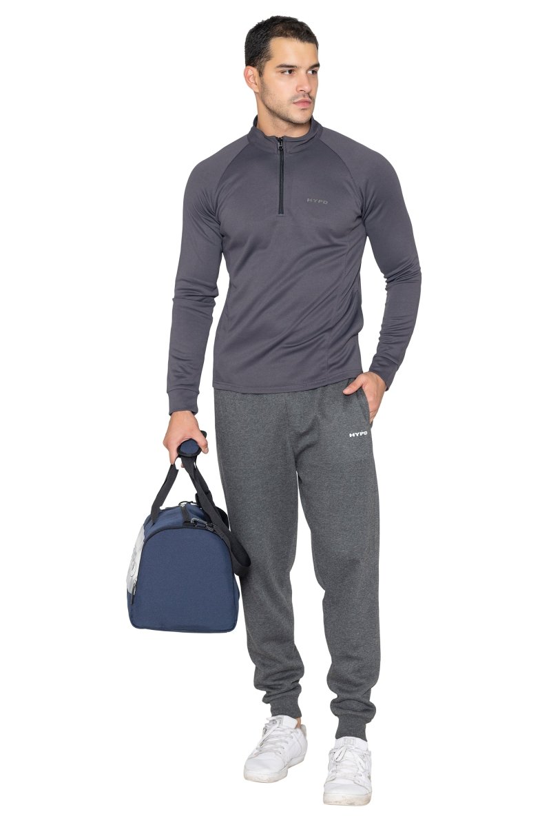Grey Core 1/4 Zip Upper - HYPD Sports