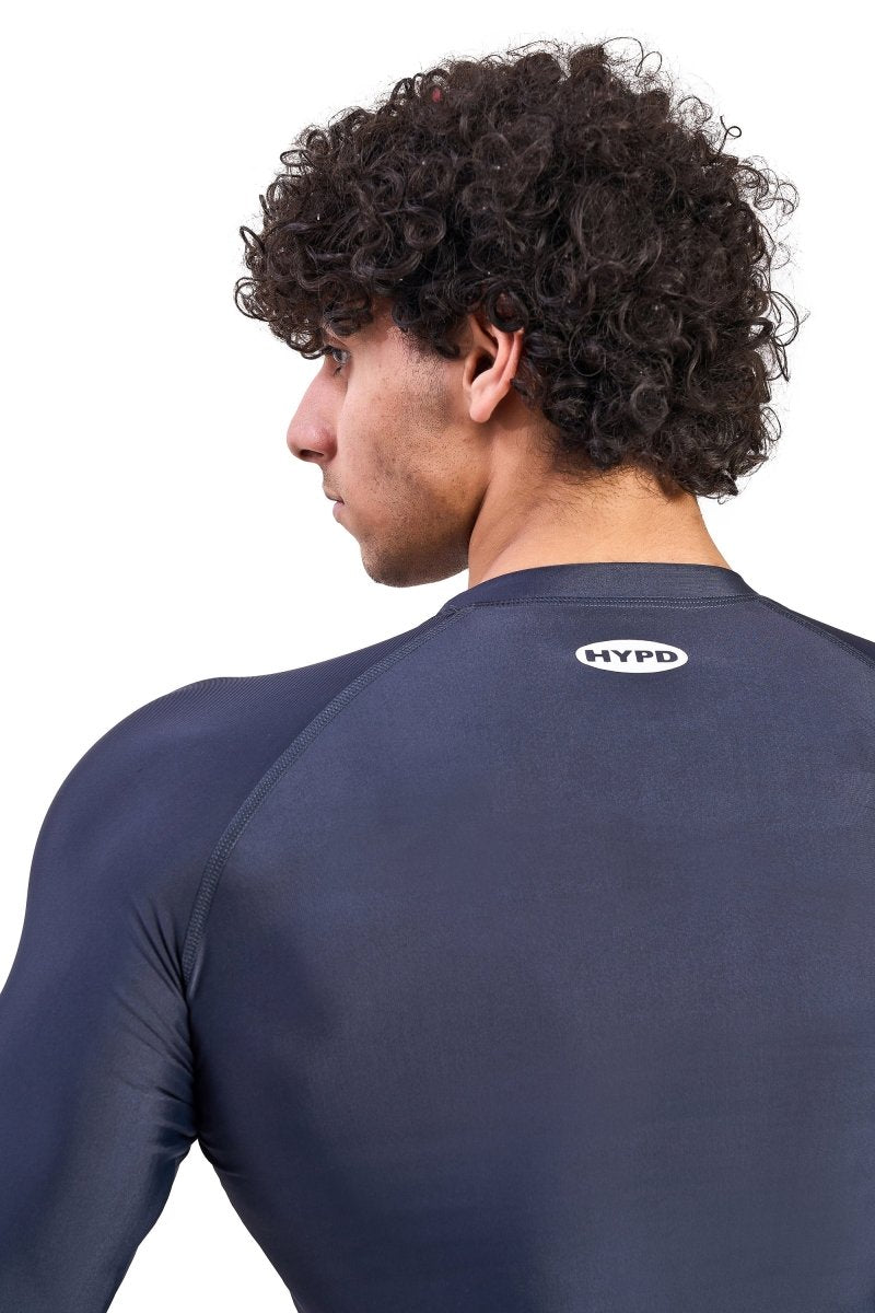 Grey Dynamic Compression T-Shirt Full Sleeves - HYPD Sports