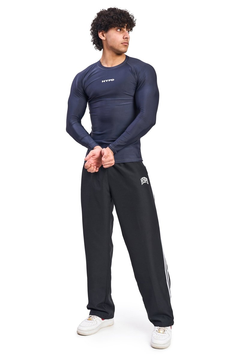 Grey Dynamic Compression T-Shirt Full Sleeves - HYPD Sports