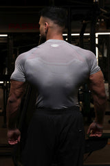 Grey HYPEX Seamless Compression T-Shirt for Men