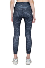 Grey Printed Dynamic Leggings - HYPD Sports