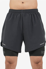 Grey Velocity 2 in 1 Shorts