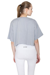 Light Grey Aura Crop Top - HYPD Sports